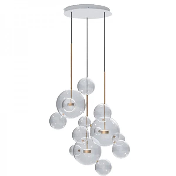 Glowing Round Hanging Light Fixture
