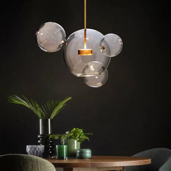 Glowing Round Hanging Light Fixture