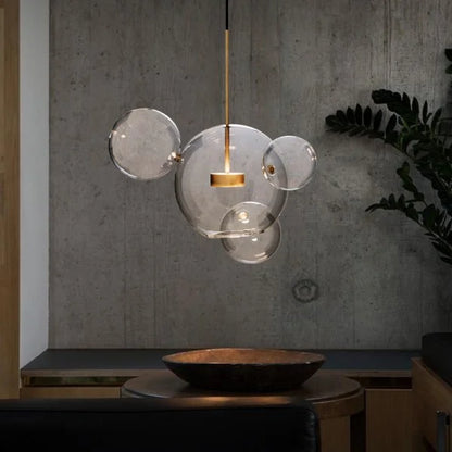 Glowing Round Hanging Light Fixture