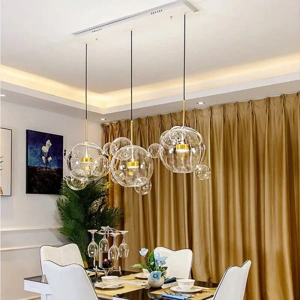 Glowing Round Hanging Light Fixture