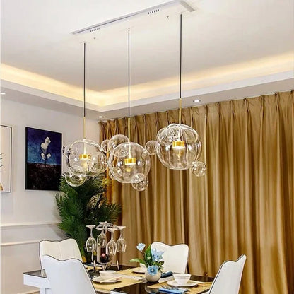 Glowing Round Hanging Light Fixture