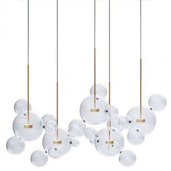 Glowing Round Hanging Light Fixture