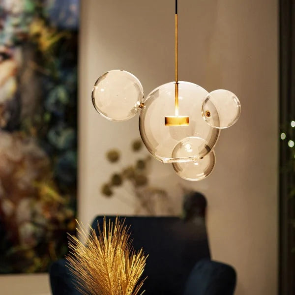 Glowing Round Hanging Light Fixture - Lusomart
