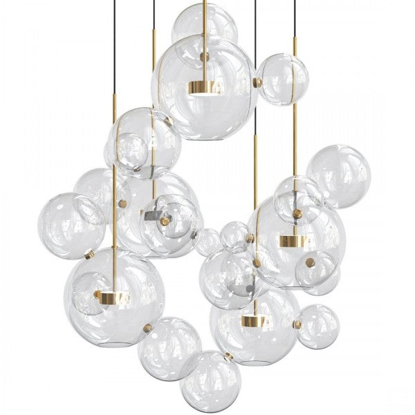 Glowing Round Hanging Light Fixture