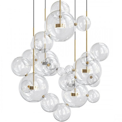 Glowing Round Hanging Light Fixture