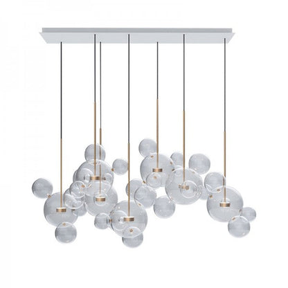 Glowing Round Hanging Light Fixture