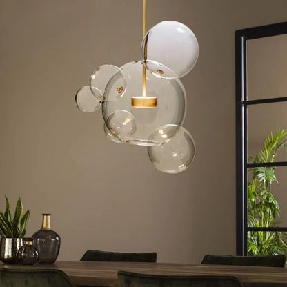 Glowing Round Hanging Light Fixture