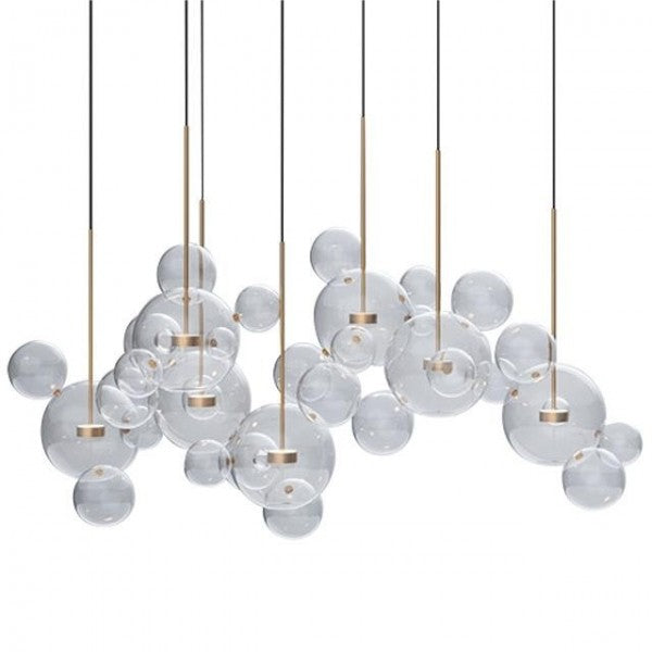 Glowing Round Hanging Light Fixture