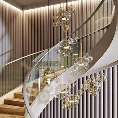 Glowing Round Hanging Light Fixture