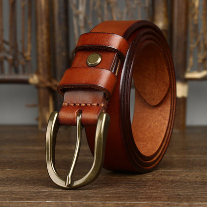 Genuine Leather Men's Classic Belt