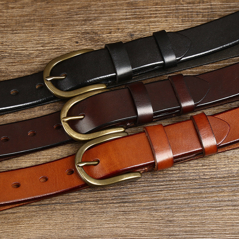 Genuine Leather Men's Classic Belt