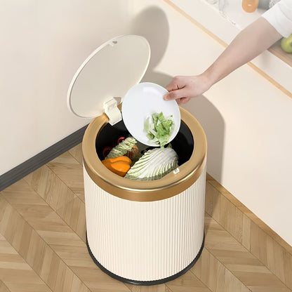 Premium Oval Pedal Bin with Twin Inner Containers