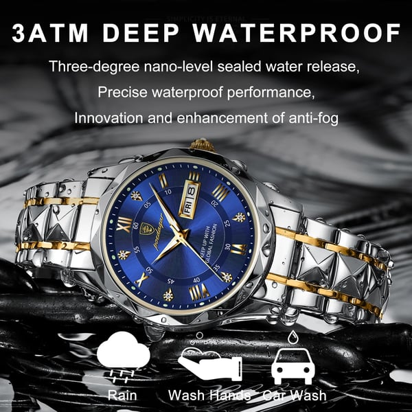 Waterproof Premium Men's Watch with Glow in Dark Feature