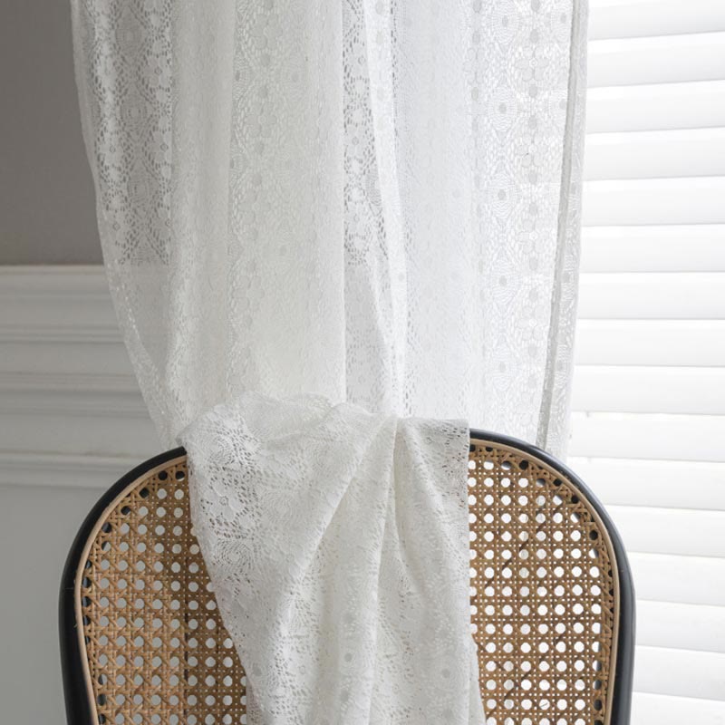 Stylish Floral Sheer Window Curtain