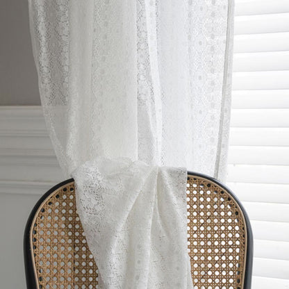 Stylish Floral Sheer Window Curtain