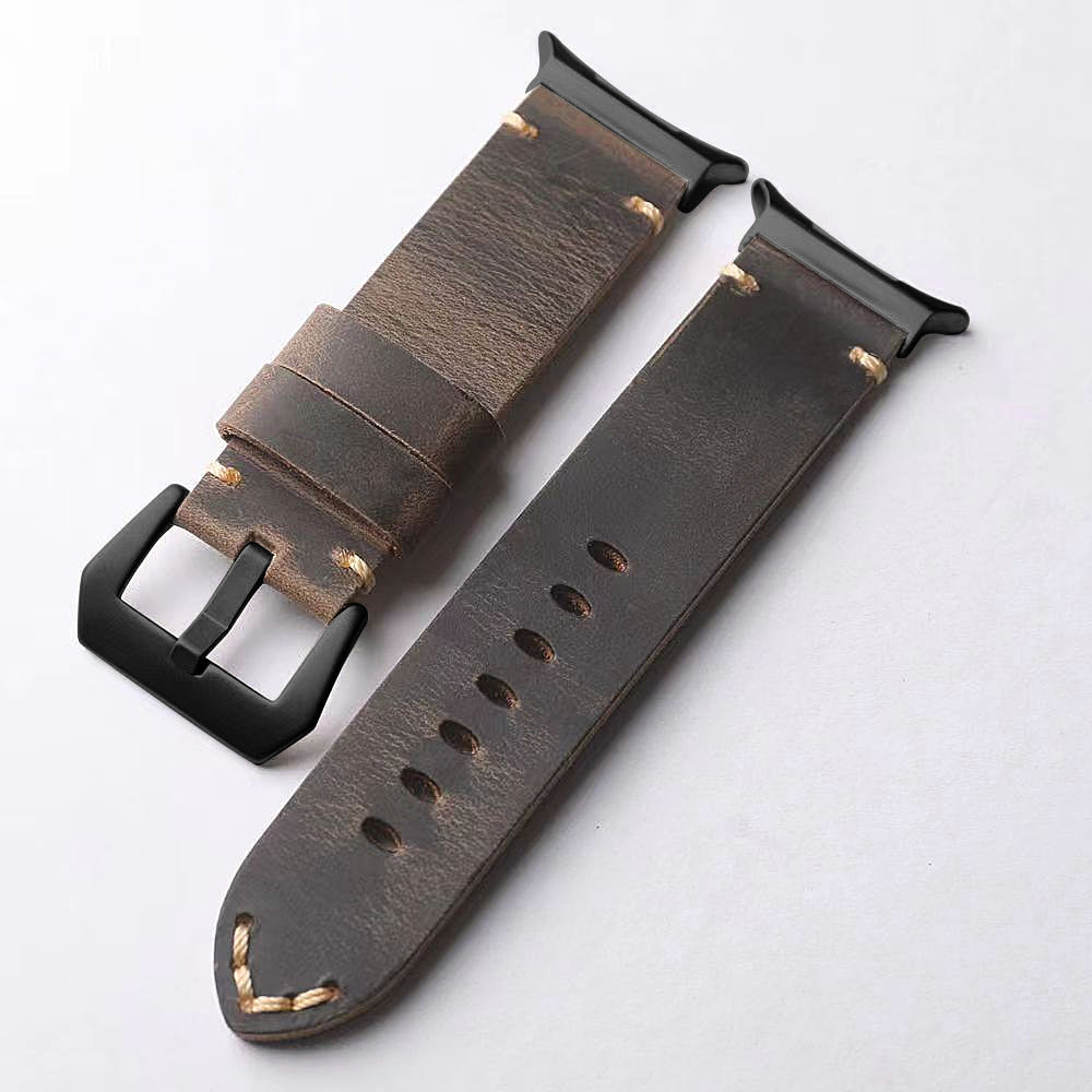 Classic Brown Leather Band for Samsung Watch Ultra