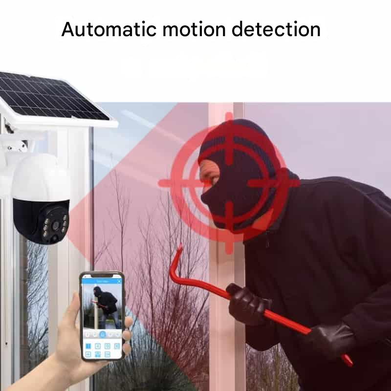Outdoor 4K Wireless IP Security Camera with Night Vision Zoom