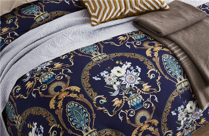Soft Egyptian Cotton Bedding Set with Beautiful Floral Pattern