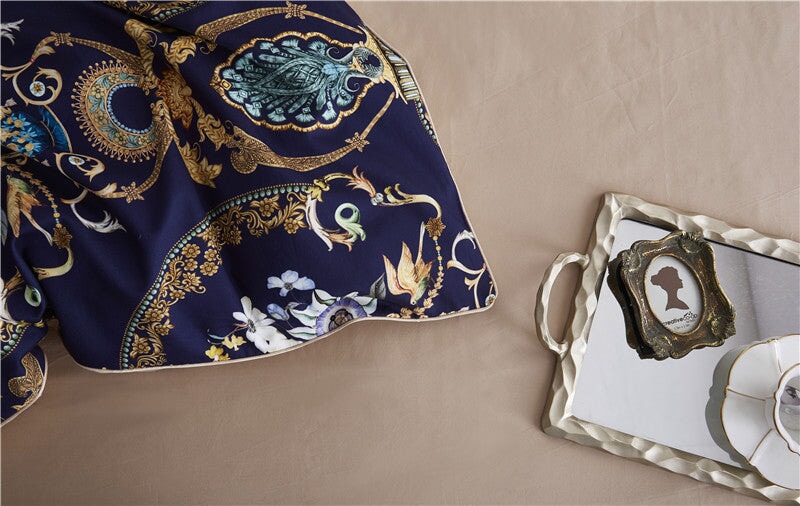 Soft Egyptian Cotton Bedding Set with Beautiful Floral Pattern