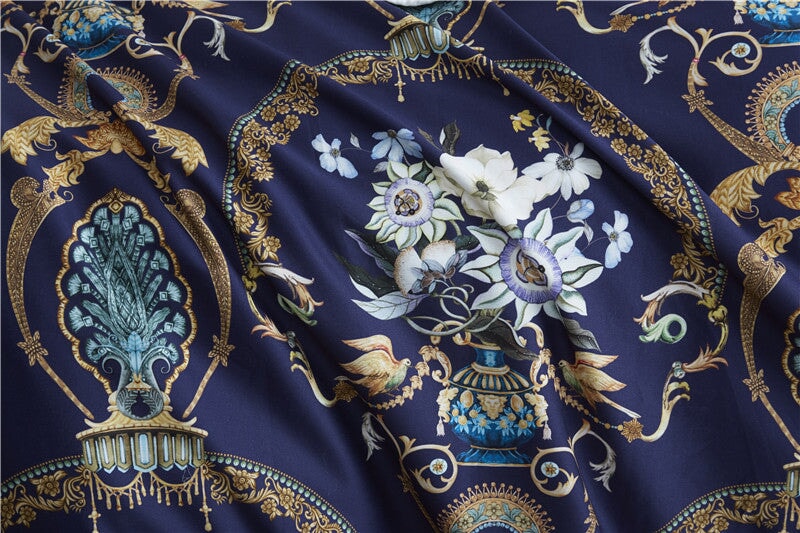 Soft Egyptian Cotton Bedding Set with Beautiful Floral Pattern