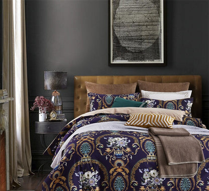 Soft Egyptian Cotton Bedding Set with Beautiful Floral Pattern