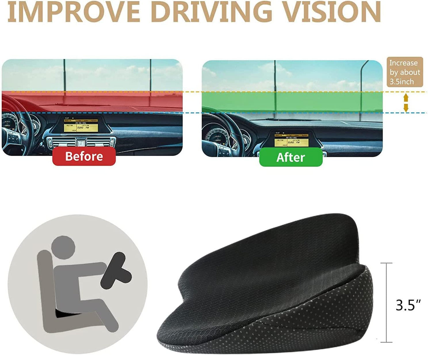 Comfortable Car Seat Cushion for Drivers