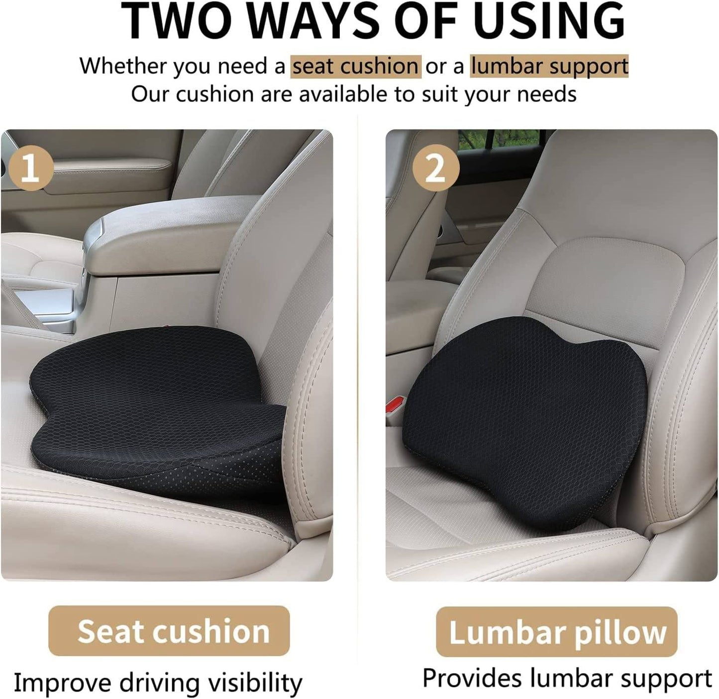 Comfortable Car Seat Cushion for Drivers