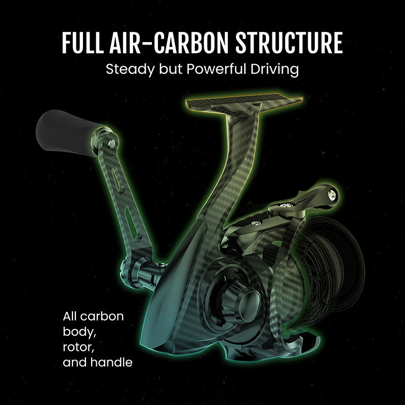 Lightweight Carbon Fiber Spinning Fishing Reels