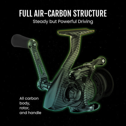 Lightweight Carbon Fiber Spinning Fishing Reels