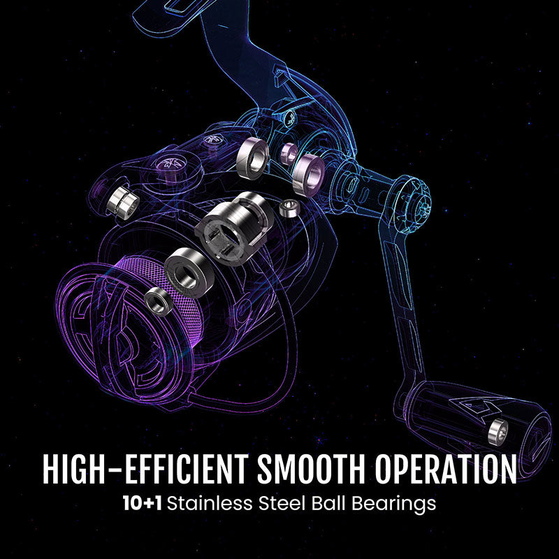 Lightweight Carbon Fiber Spinning Fishing Reels