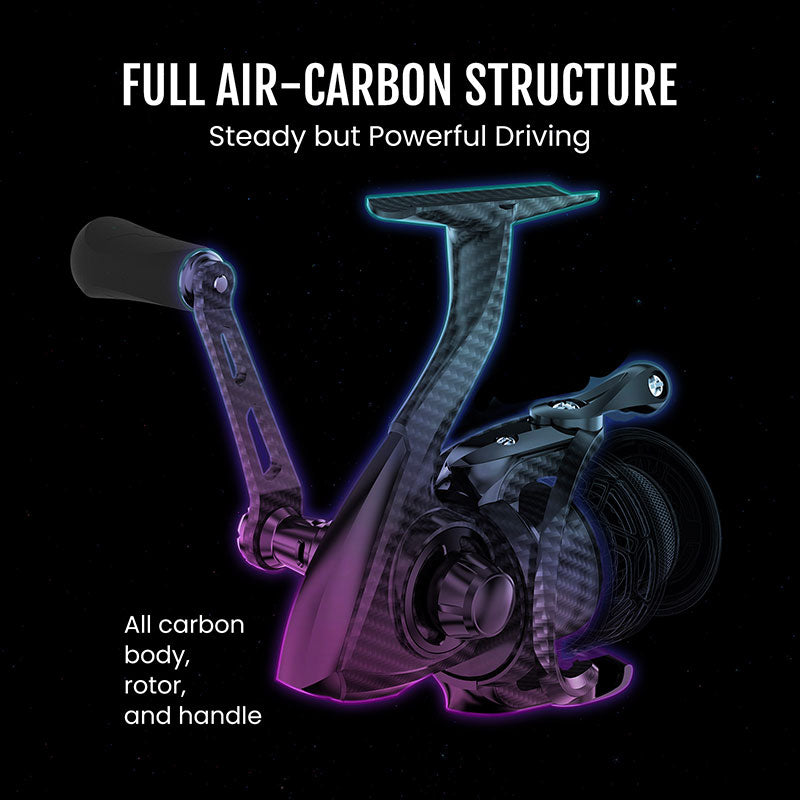 Lightweight Carbon Fiber Spinning Fishing Reels