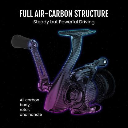 Lightweight Carbon Fiber Spinning Fishing Reels