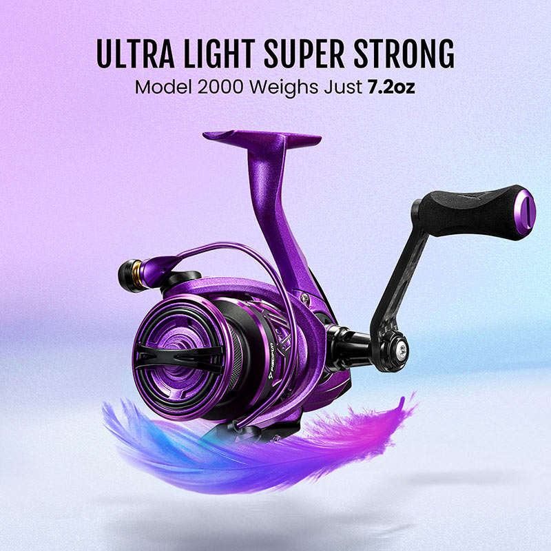 Lightweight Carbon Fiber Spinning Fishing Reels