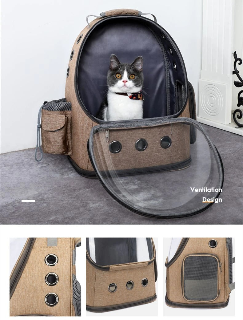 Cosy Galaxy Cat Carrier Backpack for Pet Travel