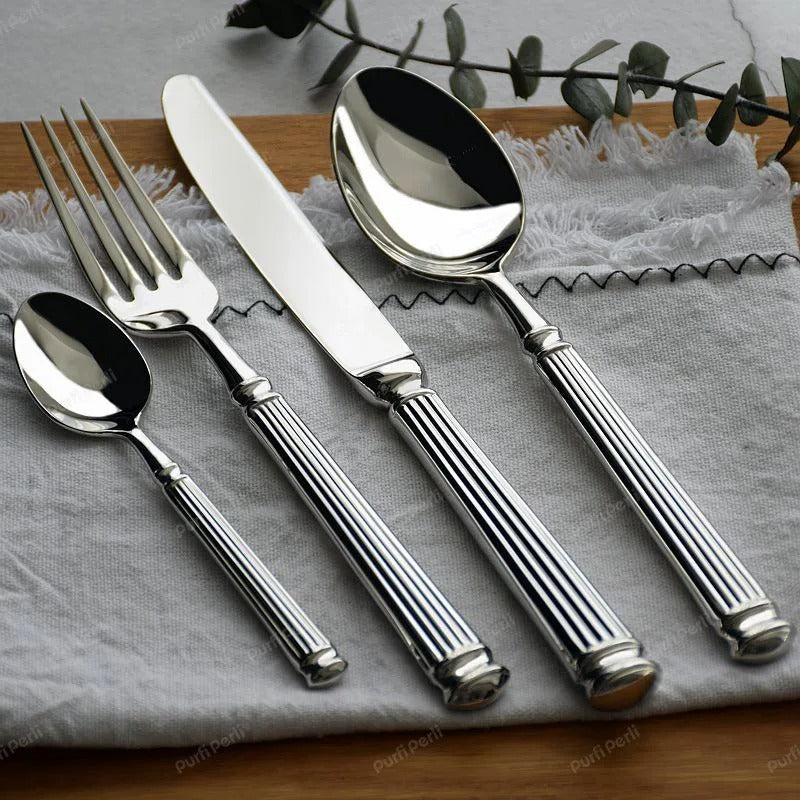 Elegant Classic Silverware Set - Lusomart