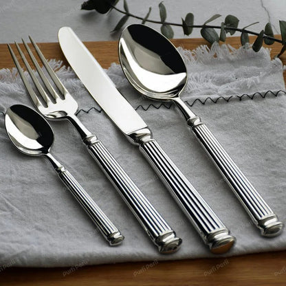 Elegant Classic Silverware Set - Lusomart