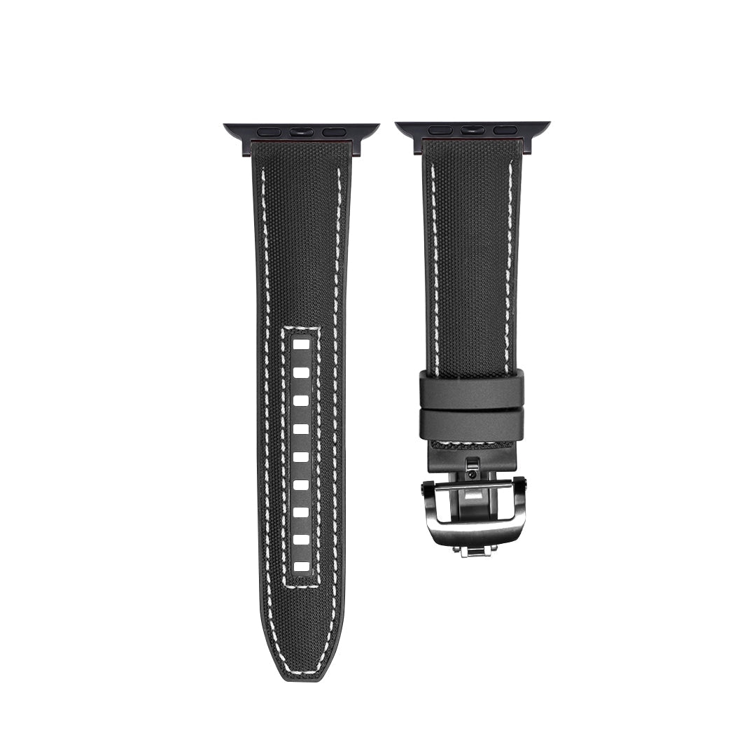 Soft Rubber Apple Watch Strap With Secure Buckle