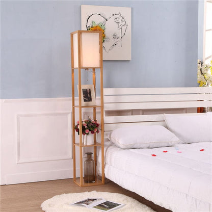 Tall Floor Lamp With Storage Shelves