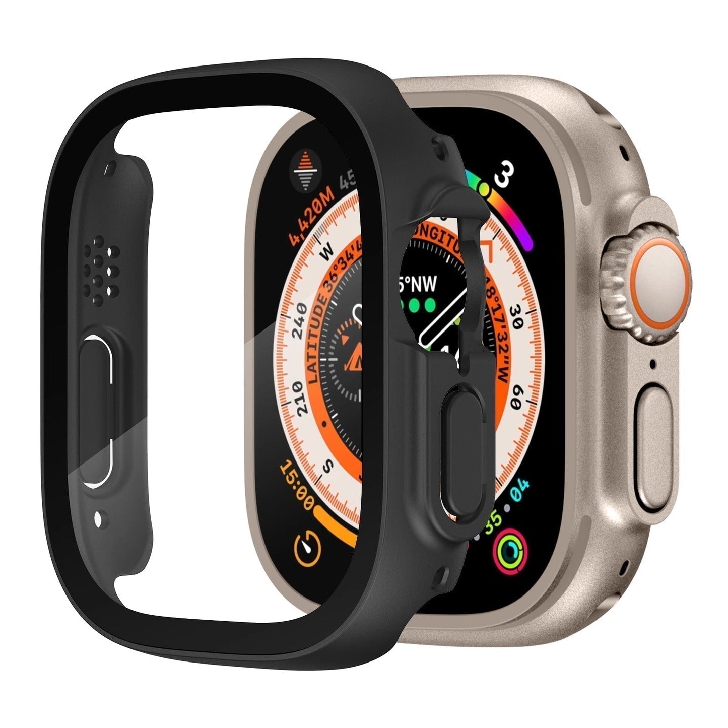 Durable Apple Watch Ultra Case With Clear Screen Guard