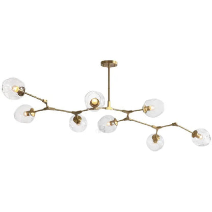 Sleek Glass Pendant Light With Modern Branching Arms