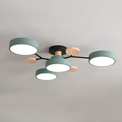 Circular Metal LED Pendant Light For Home