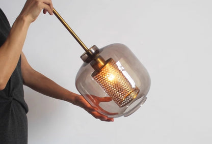 Sleek Glass Pendant Light for Soft Ambient Lighting
