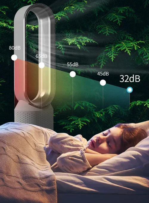 Compact 3-in-1 Air Purifier Tower Fan Cooler