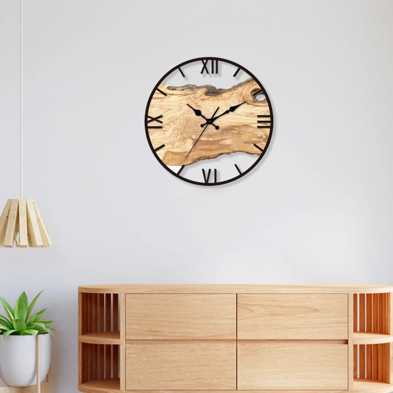 Clear Glass Modern Wall Clock - Lusomart