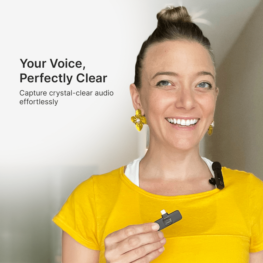 Compact Portable Wireless Clip On Microphone
