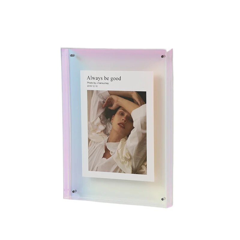 Vibrant Clear Plastic Picture Frame Wall Mount