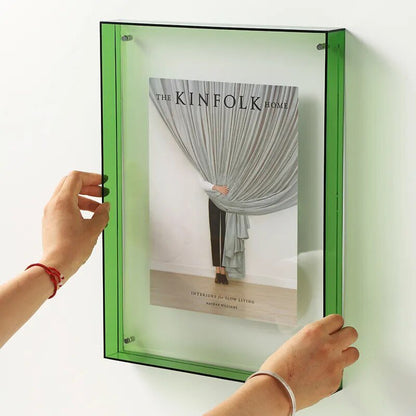 Vibrant Clear Plastic Picture Frame Wall Mount
