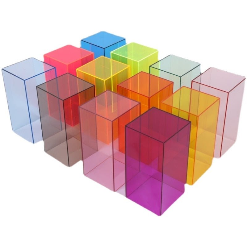 Clear Plastic Showcase Box for Figurines and Jewelry