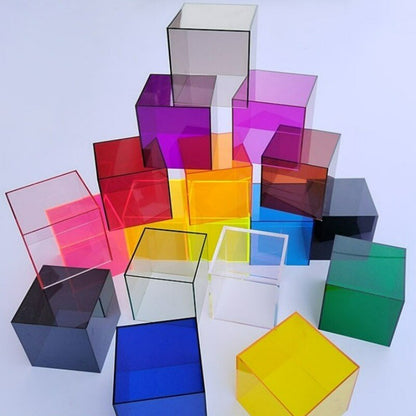 Clear Plastic Showcase Box for Figurines and Jewelry - Lusomart