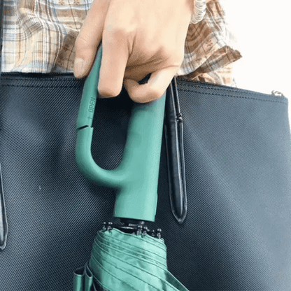 Compact Windproof Umbrella With Secure Grip Handle
